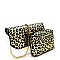 Transparent Clear Leopard Print 2 in 1 Flap Shoulder Bag  MH-PPC6580