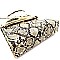 Snake Print Turn-Lock Medium 2Way Bag