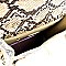 Snake Print Turn-Lock Medium 2Way Bag