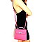 NEON TURN-LOCK ACCENT SATCHEL