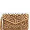 Tassel Accent Whipstitched Laser-Cut Envelope Clutch MH-PPC6605