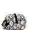 Studded Handle Accent Snake Print Boxy Shoulder Bag MH-PPC6614