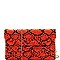 Fashionable Snake Print Envelope Clutch MH-PPC6620