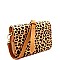 Fashionable Leopard Print Cork Texture Cross Body Shoulder Bag MH-PPC6625
