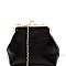 Kiss-Lock Accent Frame Metallic Clutch Shoulder Bag