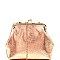 Kiss-Lock Accent Frame Metallic Clutch Shoulder Bag