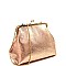 Kiss-Lock Accent Frame Metallic Clutch Shoulder Bag