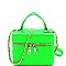 Neon Quilted Medium Boxy 2Way Bag