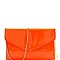 Neon Patent Envelope Clutch