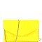 Neon Patent Envelope Clutch