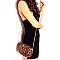 CHAIN STRAP LEOPARD PRINT CROSS BODY & SHOULDER CAMERA BAG