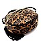 ROUND LEOPARD PRINT WITH TASSEL CROSS SHOULDER BAG