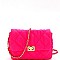 QUILTED CHAIN STRAP CROSS BODY