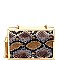 SNAKE PRINT EVENING CLUTCH