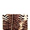 Tiger Print Envelope Clutch