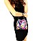 SNAKE PRINT CHAIN LINK ACCENT SATCHEL