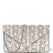 SNAKE PRINT ENVELOPE CLUTCH