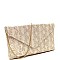 SNAKE PRINT ENVELOPE CLUTCH