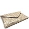 SNAKE PRINT ENVELOPE CLUTCH