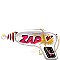 NOVELTY FUN ZAP LASER GUN CROSS BODY