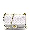 TRANSPARENT QUILTED SHOULDER BAG