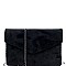 FELT-SUEDE ENVELOPE CLUTCH