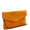 FELT-SUEDE ENVELOPE CLUTCH