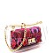 2 in 1 Transparent Snake Print Shoulder Bag