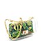 2 in 1 Transparent Snake Print Shoulder Bag