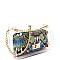 2 in 1 Transparent Snake Print Shoulder Bag