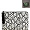 Luminescent Snake Print Large Hand Clutch