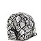 Round Snake Print Shoulder Bag with Coin Purse