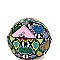Round Snake Print Shoulder Bag with Coin Purse