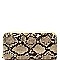 Fashionable Snake Print Single Zip-Around Wallet  MH-PPW2169