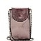 SLIM METALLIC CELLPHONE HOLDER CROSS BODY