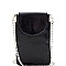 SLIM METALLIC CELLPHONE HOLDER CROSS BODY