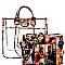 Michelle Obama Trendy Style 2 in 1 Transparent Clear Satchel
