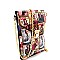 Michelle Obama Magazine Print Push-Lock Cellphone Holder Cross Body Multi