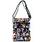 Magazine Model Print Patent Cross Body