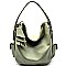 PS1153-LP Zipper Detail Side Pocket Hobo