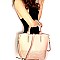 Fashionable Chain Accent Laser-Cut 2 in 1 Tote MH-PS3183