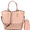 Fashionable Chain Accent Laser-Cut 2 in 1 Tote MH-PS3183