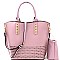 Fashionable Chain Accent Laser-Cut 2 in 1 Tote MH-PS3183