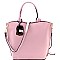 Fashionable Chain Accent Laser-Cut 2 in 1 Tote MH-PS3183
