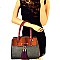 PS3378-LP Celebrity 3 in 1 Color Block Structured Tote