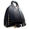 Boutique Design Studded Patent Tall Satchel