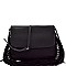 PU032803-LP  Fringed Side Flap Cross Body Messenger