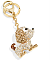 Rhinestone Multicolored Crystal Cute Pendant Charm Keychain with Lobster Clip