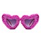 Pack of 12  Heart Shaped Fuzzy Faux Fur Sunglasses