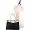 Whipstitched Color Block 2 in 1 Tote